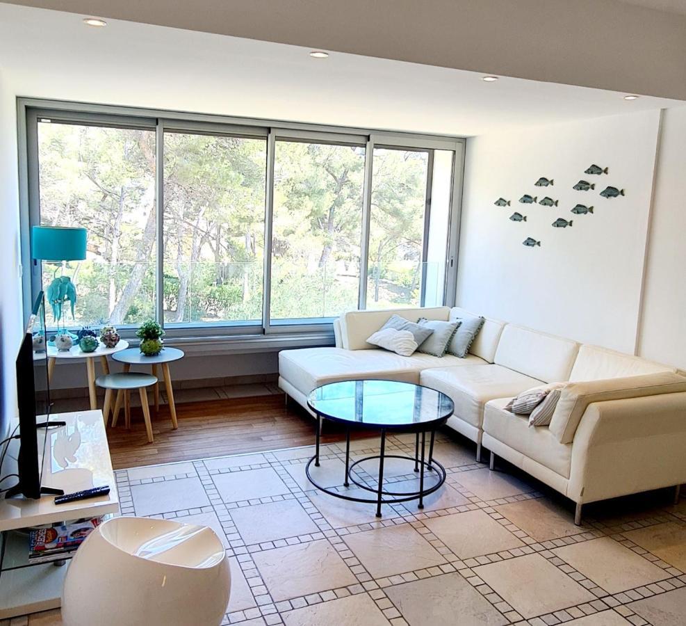 Superbe Appartement Dans Cadre D'Exception - Piscine, Plage Et Tennis Prive บ็องโดล ภายนอก รูปภาพ